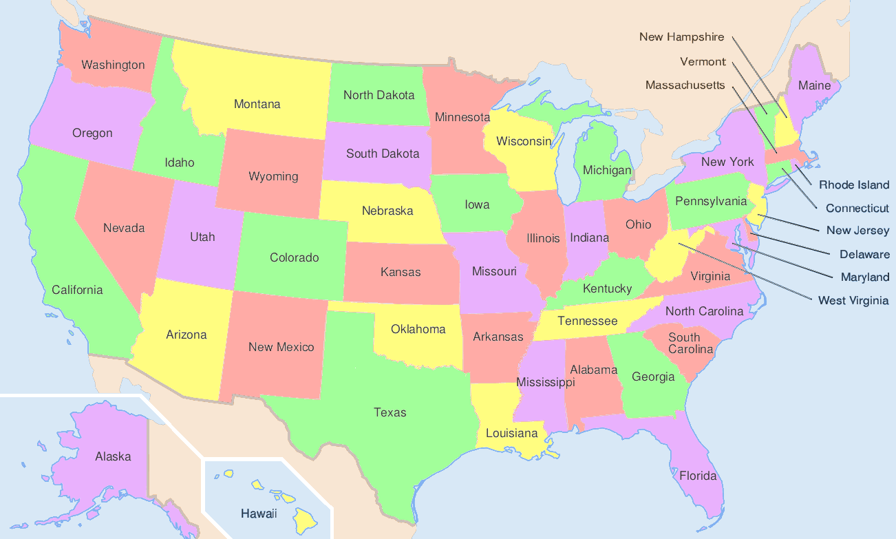 Map of USA